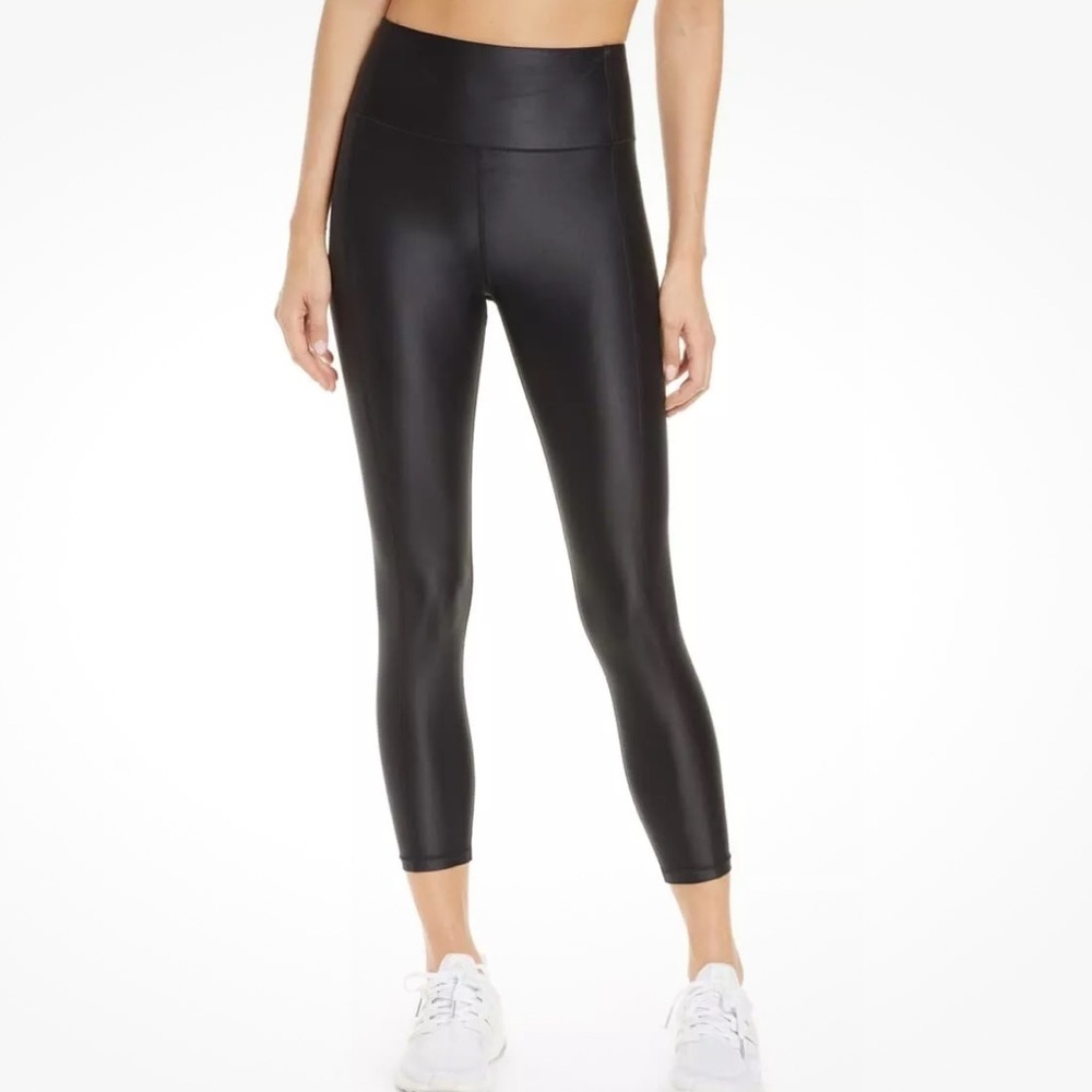 Sweaty Betty High Shine Cropped 7/8 Leggings Black Size XXL